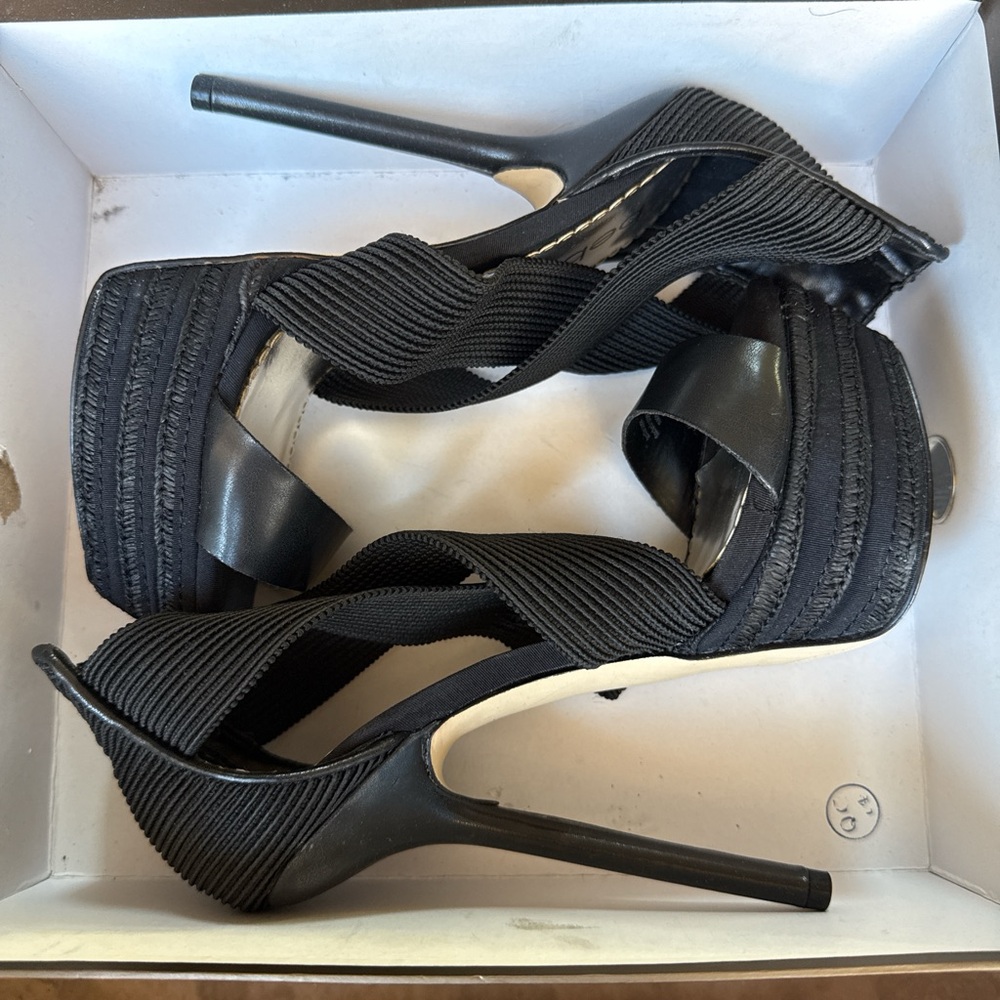 Bebe Elegant Black Stiletto Heels